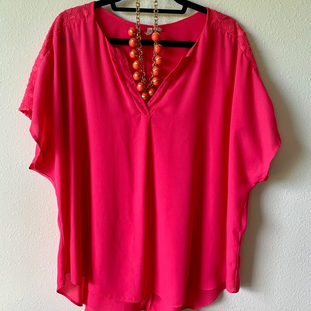 Pink Plus Size Top. 3X
